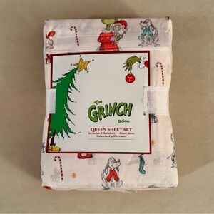 Dr. Seuss The Grinch Queen Sheet Set NWT